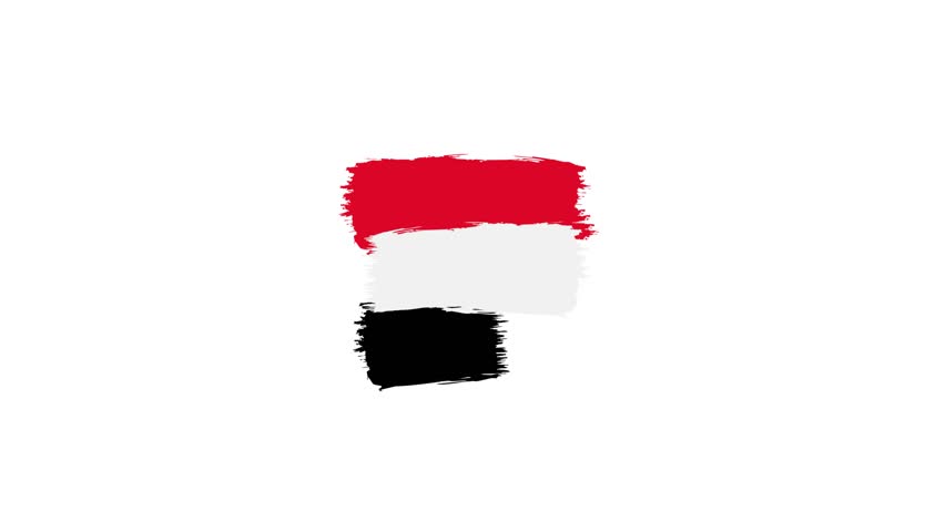 Yemen national flag in grunge style. 4k | Shutterstock HD Video #1101482491