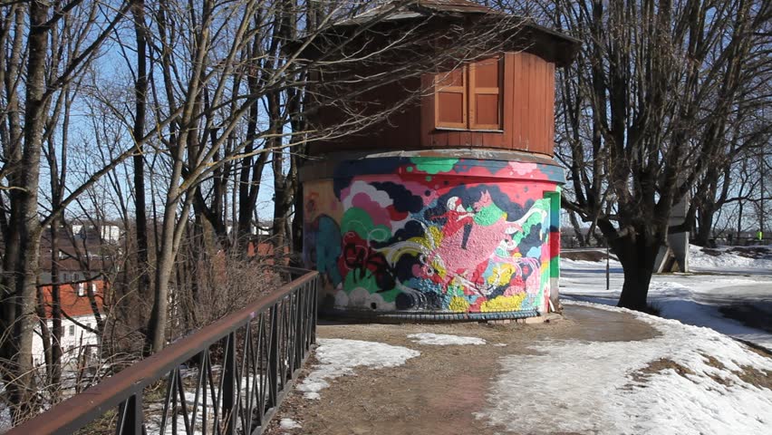 TARTU, ESTONIA – 17 MARCH, 2023:   Tartu,  old town,  outdoor.  