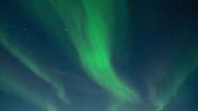 Aurora Borealis, Northern Lights in Iceland, Real Night Sky with Stars Time Lapse, Astronomical Phenomenon, Solar Wind, Earth Electromagnetic Field. - Powered by Shutterstock - Get 15% off with code: PIKWIZARD15