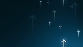 Business growth concept motion background loop, animation of arrows going up with copy space - Powered by Shutterstock - Get 15% off with code: PIKWIZARD15