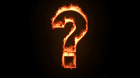 Question Mark Fire Glowing Effect Animation V1 - Powered by Shutterstock - Get 15% off with code: PIKWIZARD15