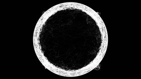 The white portal rotates on a black background. Fiery flames and sparks emitting from a circle ring explosion. Inferno plasma with center copy space. 60 fps 3D rendering. - Powered by Shutterstock - Get 15% off with code: PIKWIZARD15