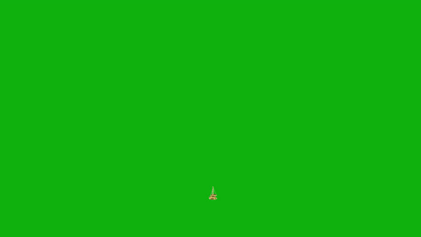 The scale of justice animation on the green screen. Justice scale animation with key color. Chroma key. Royalty-Free Stock Footage #1101510349