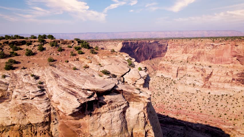 Aerial view of the amazing San Rafael River Canyon in Utah also called the Little Grand Canyon