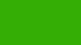 Love letter animation on a green screen. Love letter icon animation with key color. Chroma color. 4K video