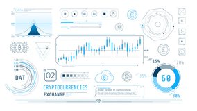 Dynamic animation on the theme of cryptocurrencies exchange. - Powered by Shutterstock - Get 15% off with code: PIKWIZARD15