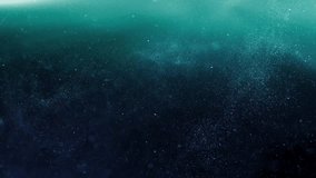 Turquois aqua efluid , glitter ,underwater abstract background flickering particles with bokeh effect. 3D Rendering. impact animation , Super Slow motion movement with acceleration in the beginning,  - Powered by Shutterstock - Get 15% off with code: PIKWIZARD15