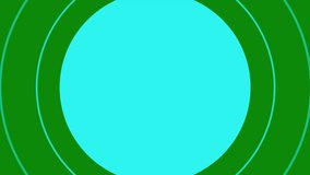 Blue Circle transitions out on the green screen. Blue Circle transition with key colors. Chrome color. 4K video