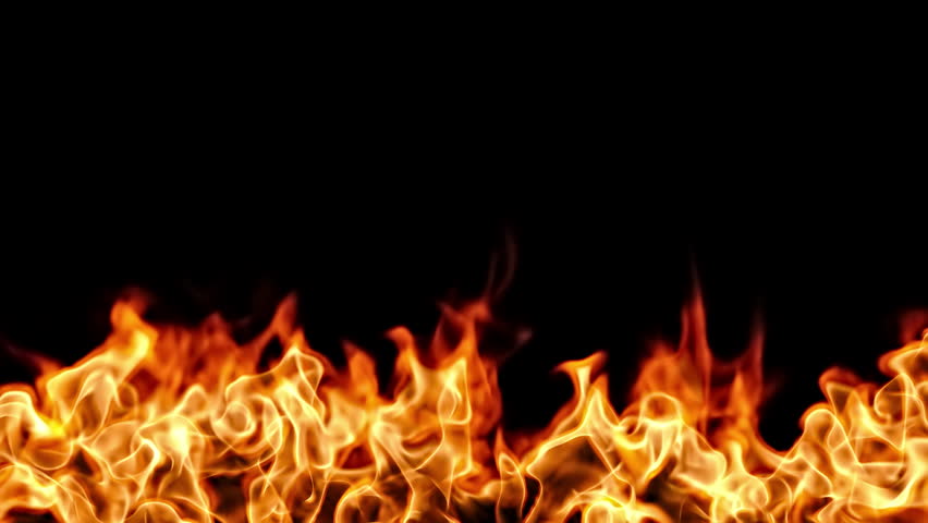 Burning flames motion background. Ignited Fire. seamless loop