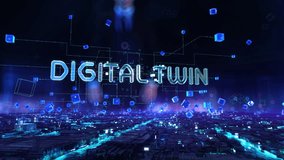 Digital Twin - businessman working and touching with augmented virtual reality at night office. - Powered by Shutterstock - Get 15% off with code: PIKWIZARD15