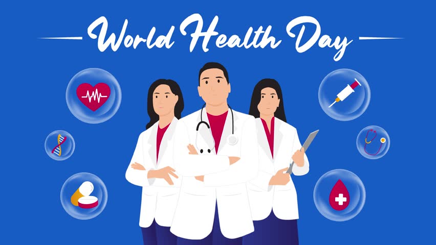 World Health Day. Healthy lifestyle. Social media. Motion graphic | Shutterstock HD Video #1101547203