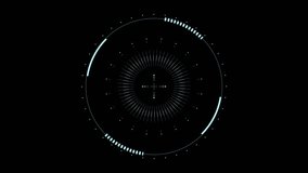 Circle target Hud elements animation on a black background	 - Powered by Shutterstock - Get 15% off with code: PIKWIZARD15