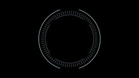 Circle hud elements on a black background.  - Powered by Shutterstock - Get 15% off with code: PIKWIZARD15
