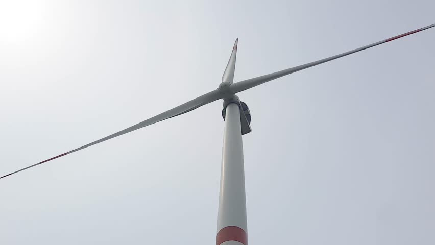 Big wind turbine from below | Shutterstock HD Video #1101550265