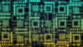 Animation of high score text over yellow shapes and computer circuit board on black background. Abstract background and retro future concept digitally generated video. - Powered by Shutterstock - Get 15% off with code: PIKWIZARD15