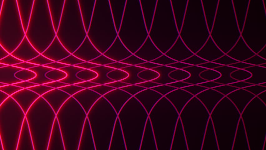 Pulse neon red lines in rows on black gradient, motion abstract futuristic, cyber, club and music style background | Shutterstock HD Video #1101601395