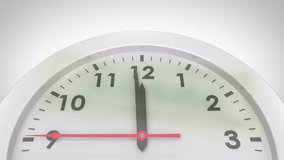 Animation of clock over dollar banknote on white background. Global finances, time and digital interface concept digitally generated video. - Powered by Shutterstock - Get 15% off with code: PIKWIZARD15