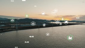 Save the planet earth ecology low CO2 gas recycle fuel global care for future. Net zero waste eco friendly go green ESG in japan city. Electric power supply solar plant reduce climate change issues. - Powered by Shutterstock - Get 15% off with code: PIKWIZARD15