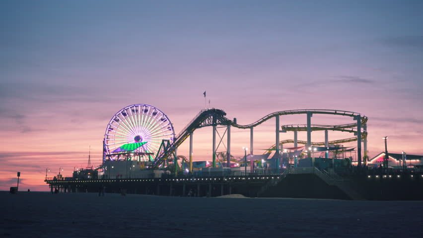 Santa Monica Sunset, Los Angeles, California.