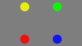 circle shape animation yellow green blue red color