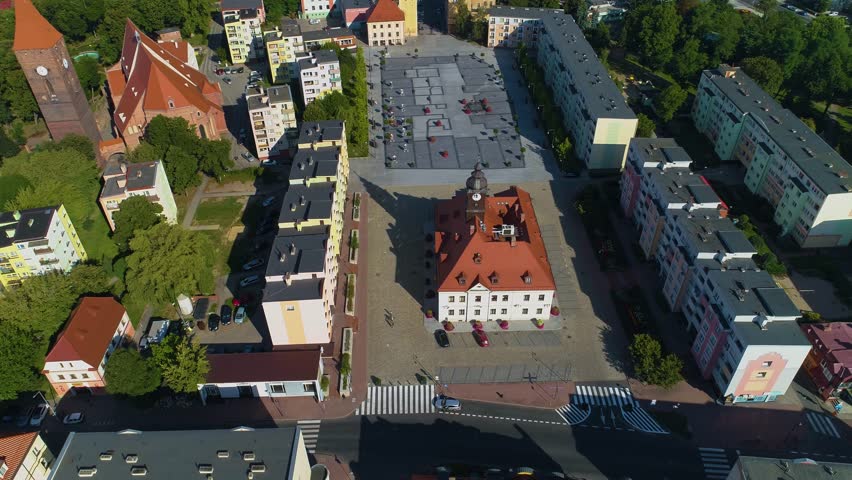 Market Center Historical Museum Lubin Ratusz Aerial View Poland