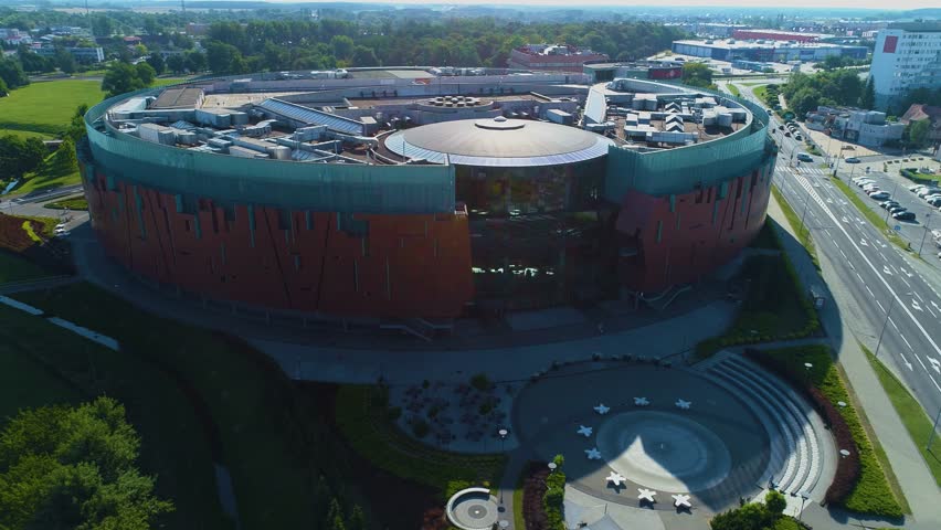 Cuprum Arena Mall Lubin Centrum Handlowe Aerial View Poland