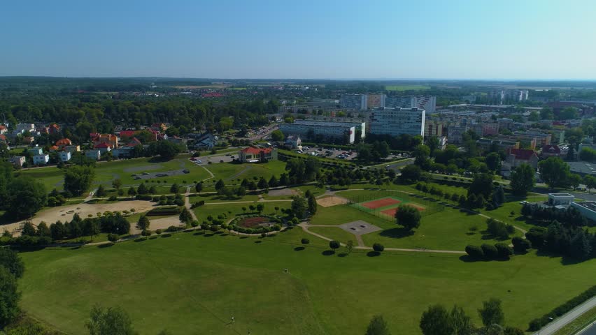 Panorama Zastawnika Square Lubin Skwer Aerial View Poland
