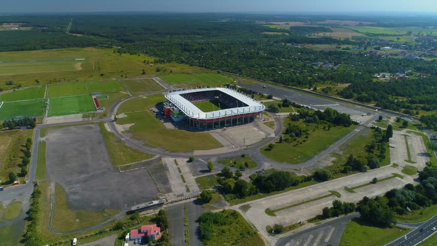 Stadium Zaglebie Lubin Stadion Landscape Aerial View Poland