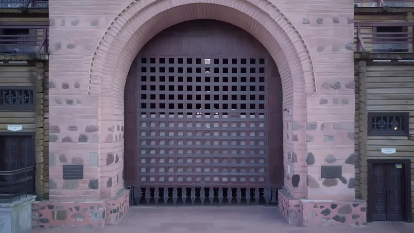 aerial view of the Golden Gate in Kyiv, Ukraine