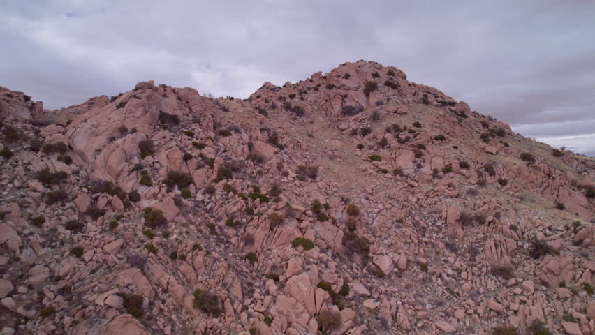 Aerial view of beutifule place Arizona rocks. Rest area on highway in deserts spot in USA Arizona
