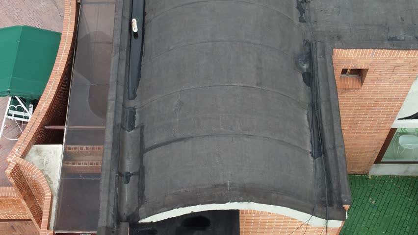 Roof of a typical house in the northern neighborhoods of Bogota