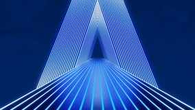 Retro neon road tunnel with abstract triangle arc animation background - Powered by Shutterstock - Get 15% off with code: PIKWIZARD15