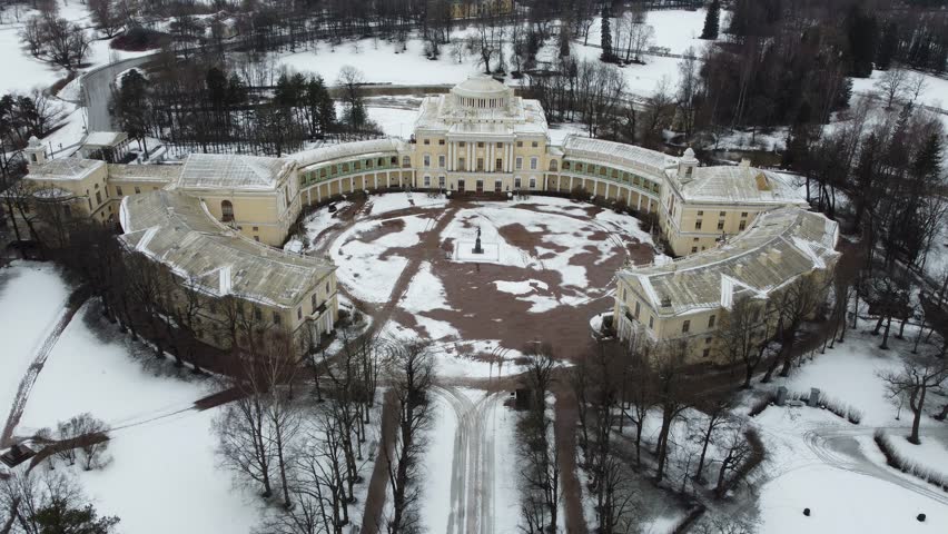 Pavlovsky Palace in Pavlovsky Park in the suburbs of St. Petersburg