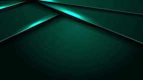 Dark turquoise corporate abstract material background with glowing lights. Seamless looping motion design. Video animation Ultra HD 4K 3840x2160