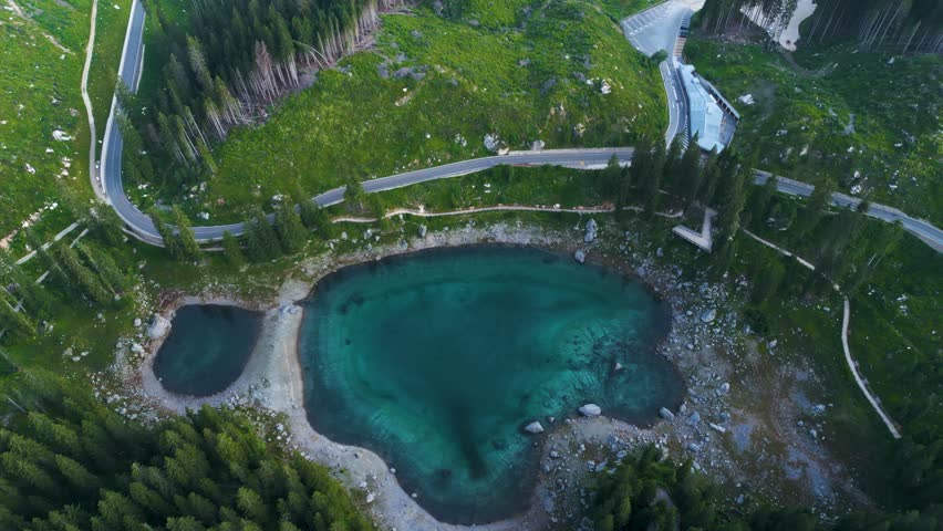 Karersee Lake Carezza in Italy