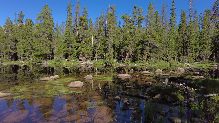 Panning Across Finch  Lake in Rocky Mountain National Park