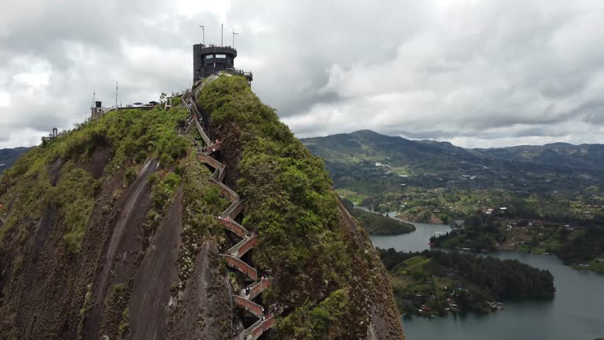 The Rock of Guatapé, or Piedra del Peñol, is a monolith 220 meters high, located in the municipality of Guatapé, Antioquia, Colombia.