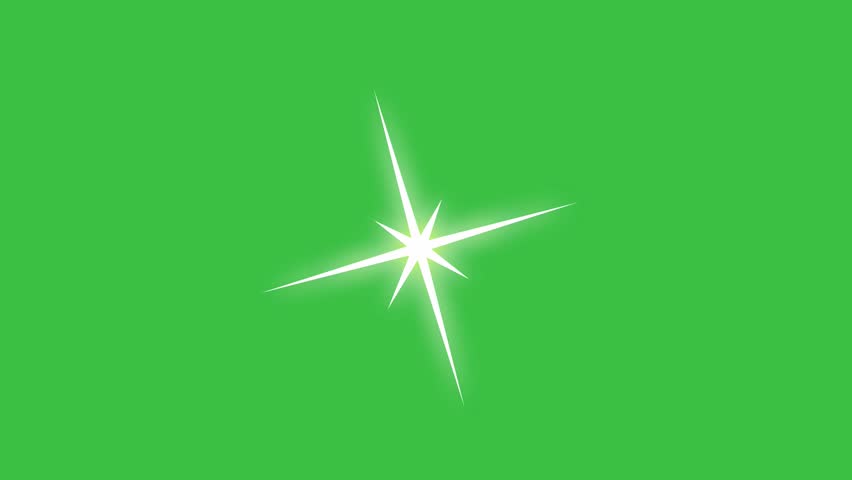 Stars shine effect on green screen background animation. Twinkle animation. Royalty-Free Stock Footage #1101695173