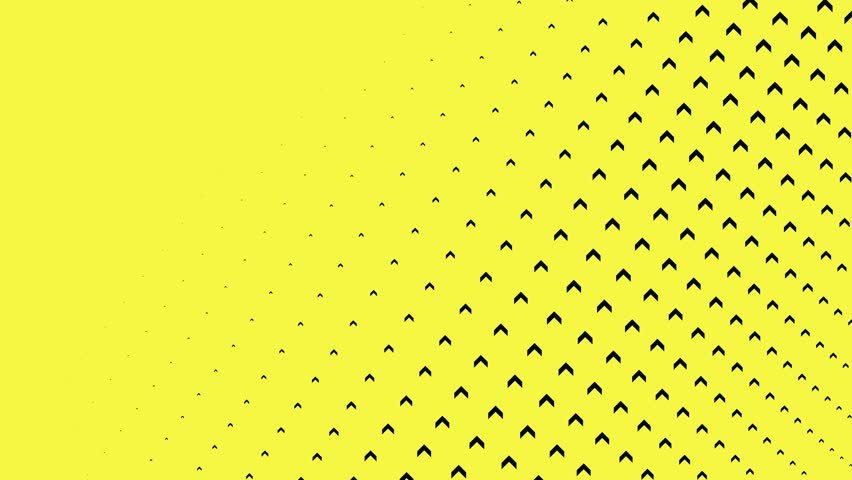 Arrow background. Abstract minimal geometric up arrow pattern as weaving liquid animation. Flat solid color and high contrast minimal animation in loop 