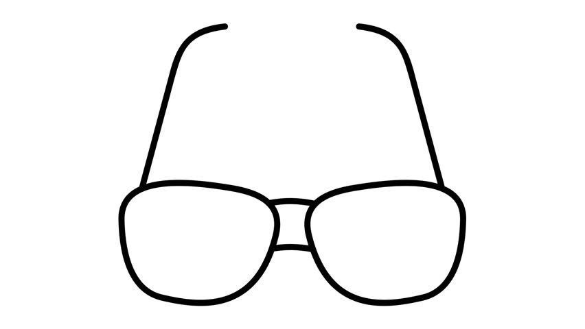 Vector Design Glasses Icon Style