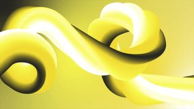 Animated yellow color 3d twisting rope shape element background - Powered by Shutterstock - Get 15% off with code: PIKWIZARD15