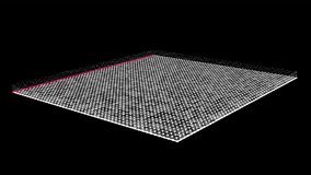 Animated 3d topography dark pink color wireframe scanning animation element - Powered by Shutterstock - Get 15% off with code: PIKWIZARD15