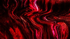 Abstract animation of red liquid marble beautiful fire shape. Marble liquid wave abstract background. Marble sparks. Beautiful fluid art 3D Abstract Colorful marble video. 4K