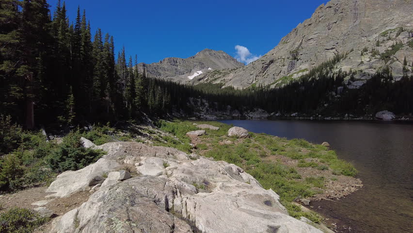 Panning Across Pear Lake in Rocky Mountain National Park