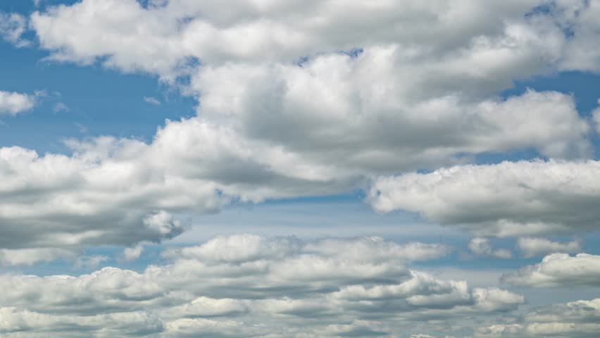 Cloudscape timelapse. Blue sky with white fluffy clouds. Time lapse video
 | Shutterstock HD Video #1101732639
