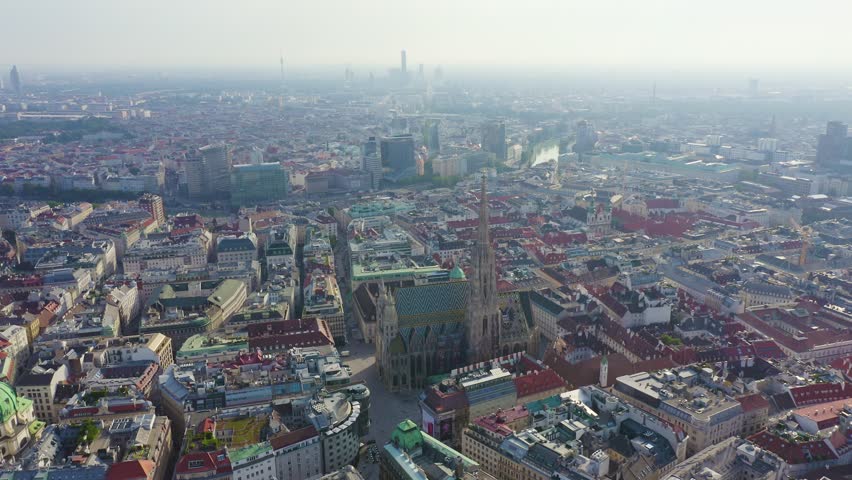 Inscription on video. Vienna, Austria. St. Stephen