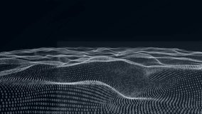 Animation of waves with binary coding and data processing over black background. Global business, finances, computing and data processing concept digitally generated video. - Powered by Shutterstock - Get 15% off with code: PIKWIZARD15