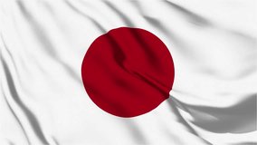 Japan Flag Close up Background