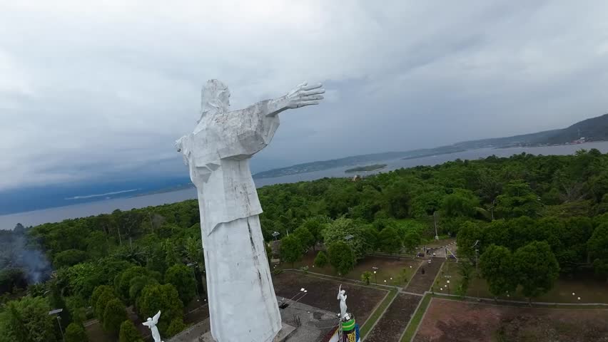 Jesus statue on Mansinam Island, Manokwari, West Papua