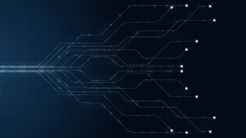 Abstract Circle and line HUD technological futuristic elements.